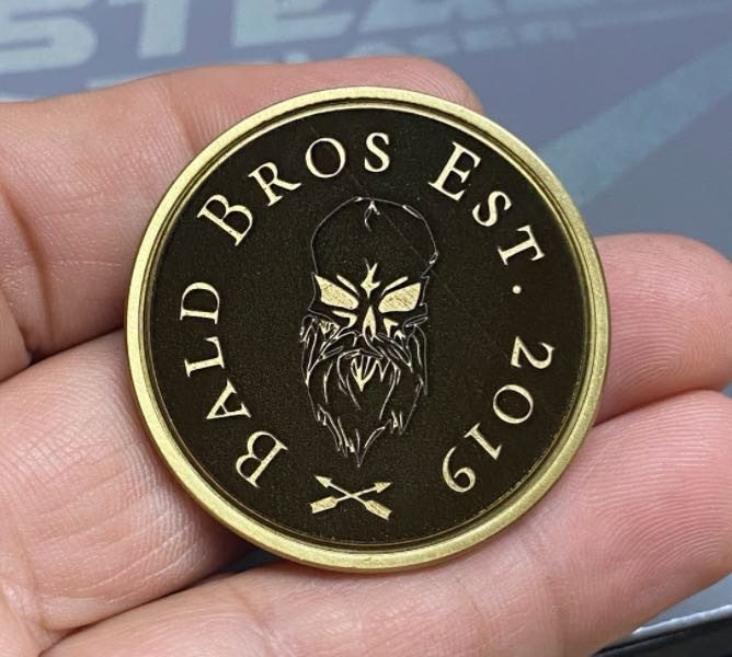 Custom laser engraved coin blanks