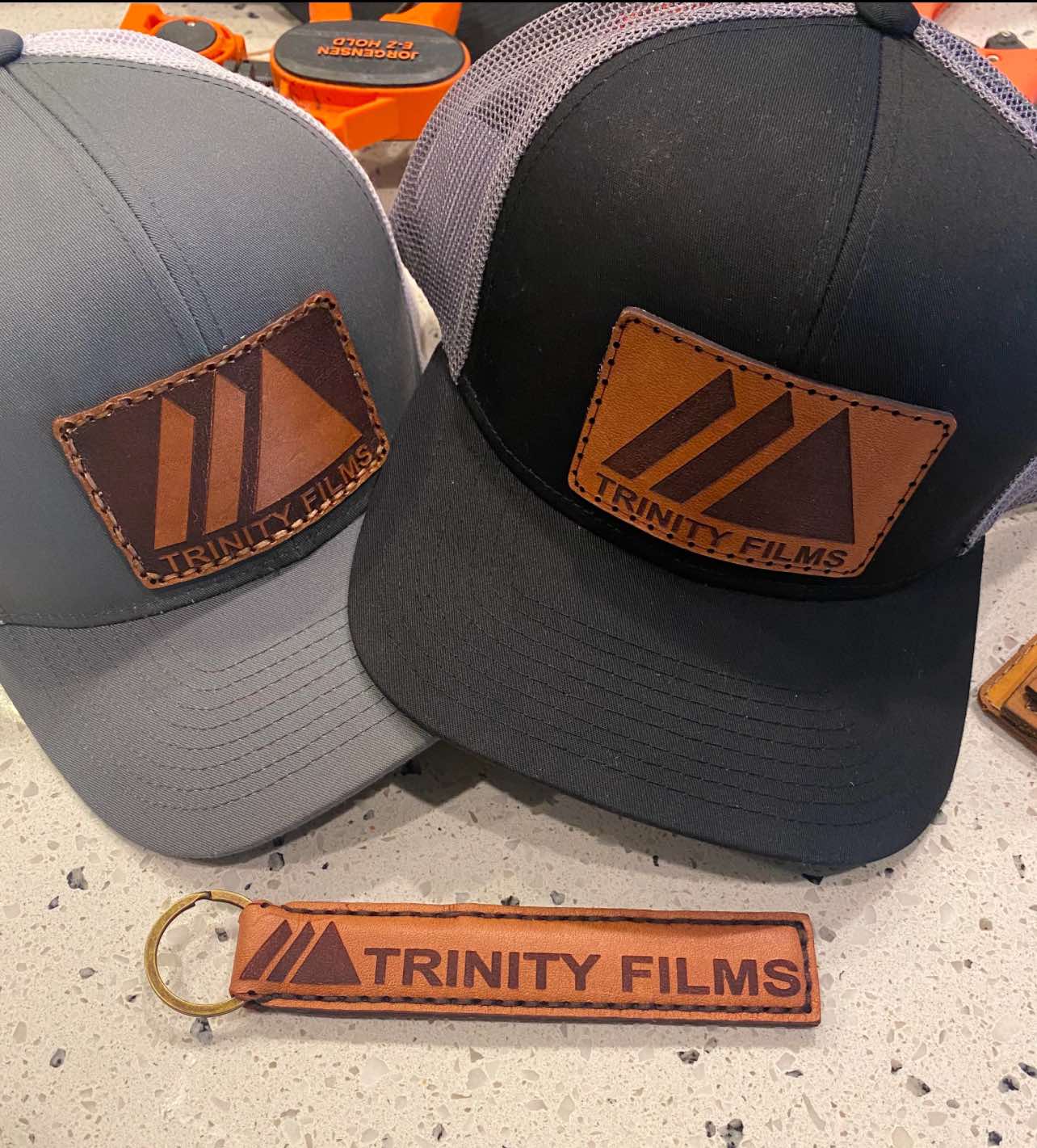 Leather Patches and Hats