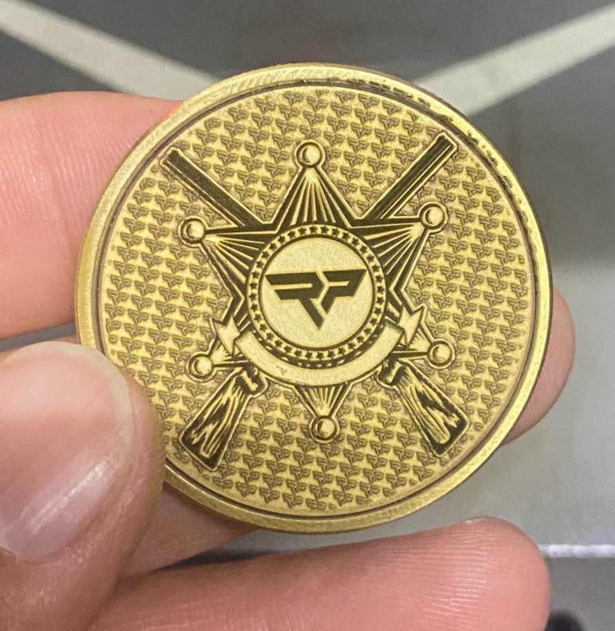 Custom laser engraved coin blanks
