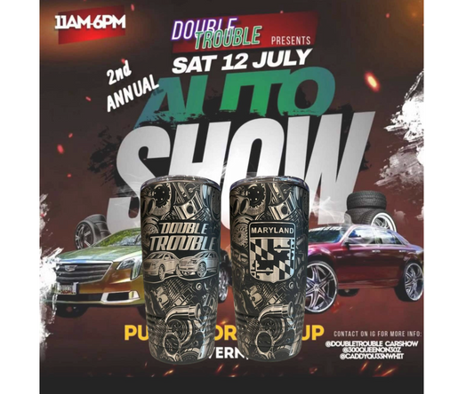 The " Double Trouble " Auto Show 2025 Please email us or message us on Instagram with your logo or name