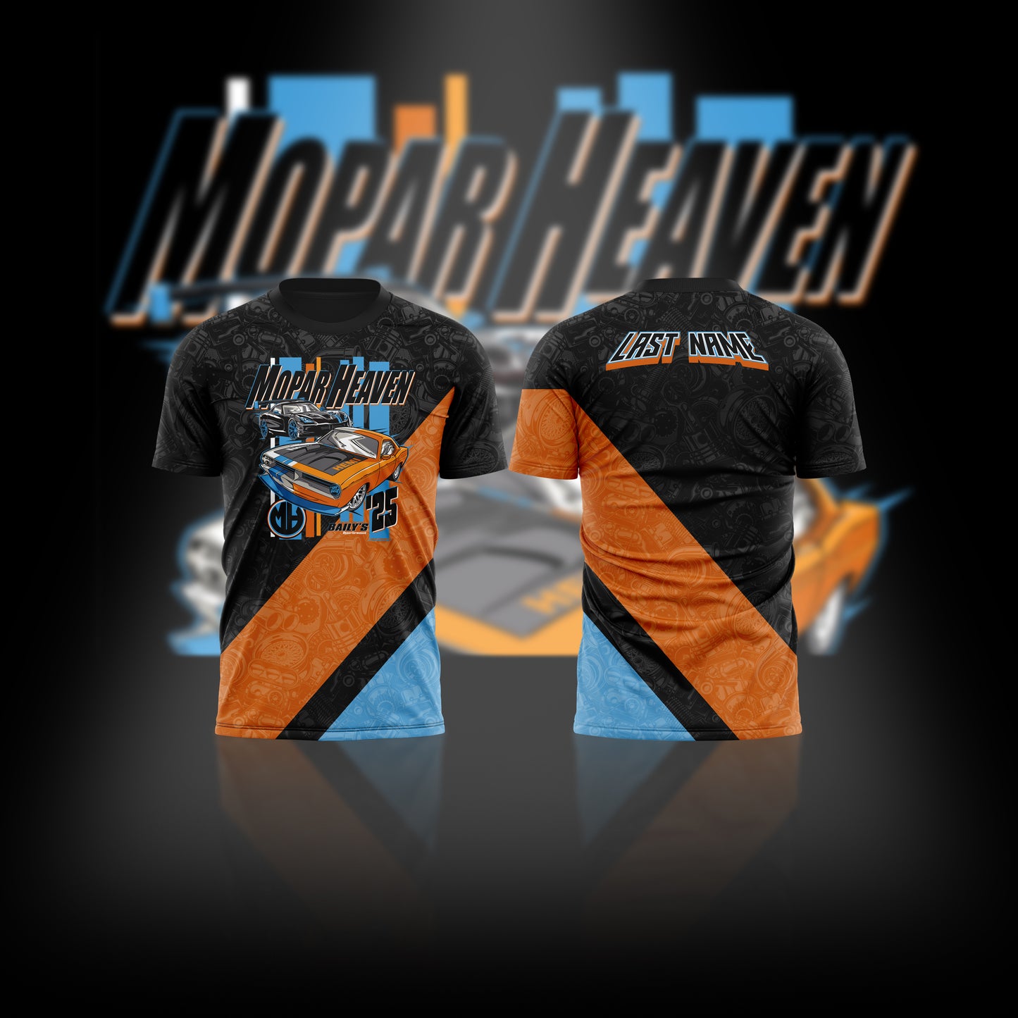 MOPAR Heaven 2025 Special Edition Sublimated Jersey ( Please either email or message us on Instagram to send us your name )